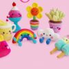 Receita Arco iris, nuvem,girassol Amigurumi