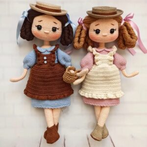 Receita Boneca Camponesa Amigurumi