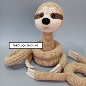 Receita Encaixe Preguiça Amigurumi