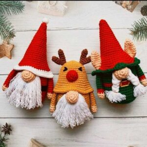 Receita Gnomos Amigurumi