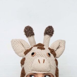 Receita Gorro Girafa amigurumi