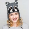 Receita Gorro Guaxinim amigurumi