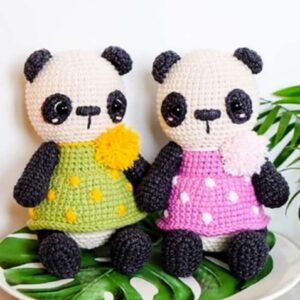 Receita Panda Amigurumi