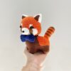Receita Panda vermelho Amigurumi