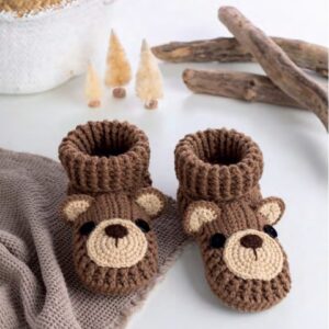 Receita Pantufa Urso Amigurumi