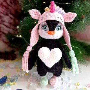 Receita Pinguim Amigurumi