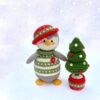 Receita Pinguim Natalino Amigurumi