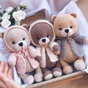 Receita Ursos Amigurumi