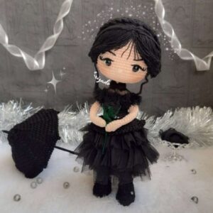 Receita Wandinha Amigurumi