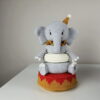 Encaixe elefante- Receitas de Amigurumi em portuguê