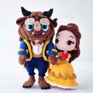 Receita Bela e Fera amigurumi
