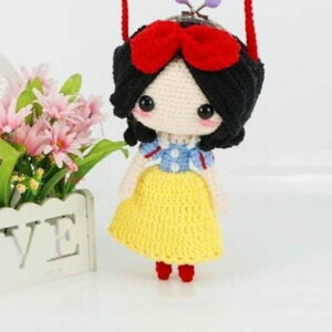 Receita Bolsinha Branca de neve Amigurumi
