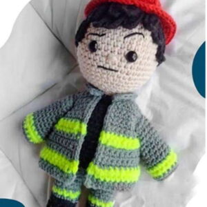 Receita Bombeiro Amigurumi