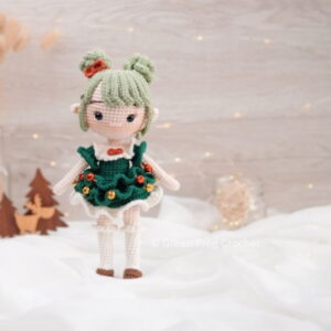 Receita Boneca Arvore de natal Amigurumi