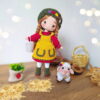 Receita Boneca Camponesa Amigurumi