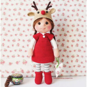 Receita Boneca cervo Amigurumi