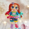Receita Boneca Colorida Amigurumi