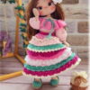 Receita Boneca Colorida Amigurumi