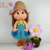 Receita Boneca Jardineira Amigurumi