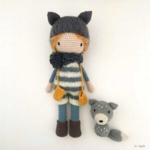 Receita Boneca Lobo amigurumi