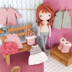 Receita Boneca Troca de Roupa amigurumi