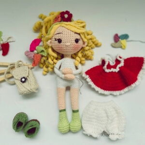 Receita Boneca troca de roupa amigurumi