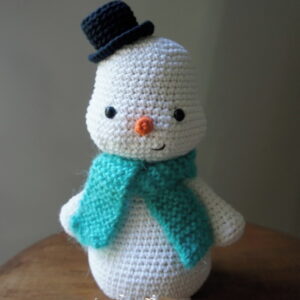 Receita Boneco de Neve Amigurumi