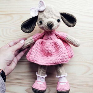 Receita Cachorrinha amigurumi