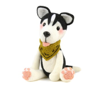 Receita Cachorro Husky Amigurumi