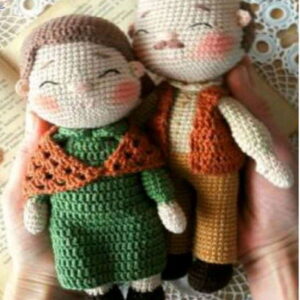Receita Casal de idosos Amigurumi