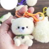 Receita Chaveiro Urso Amigurumi