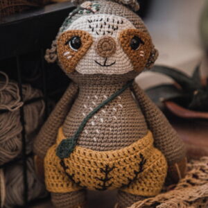 Receita Bicho Preguiça Amigurumi