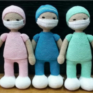 Receita Enfermeiros Amigurumi