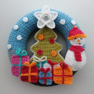 Receita Guirlanda de Natal Amigurumi