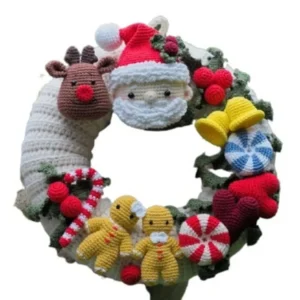 Receita Guirlanda Natal Amigurumi