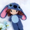 Receita Menina Stitch Amigurumi