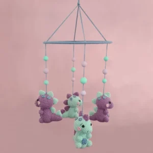 Receita Mobile Dinossauro Amigurumi
