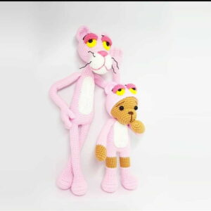 Receita Pantera cor de Rosa amigurumi