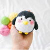 Receita Pinguim Amigurumi
