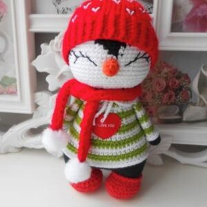 Receita Pinguim de Natal Amigurumi