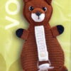 Receita Prendedor de Chupeta Raposa Amigurumi