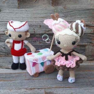 Receita Sorveteiros Amigurumi