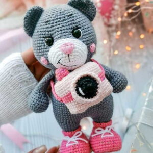 Receita Urso Fotografo Amigurumi