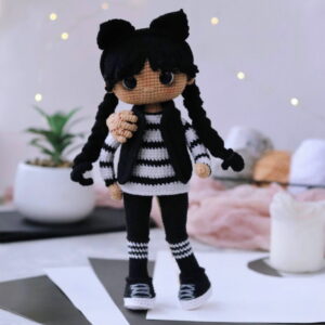 Receita Wandinha Amigurumi