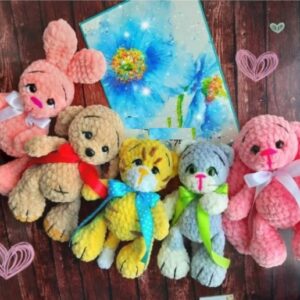 Receita Amigos Coelhos Amigurumi