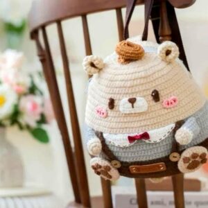 Receita Bolsa Ursinho Amigurumi