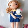 Receita Boneca Hello Kiity Amigurumi