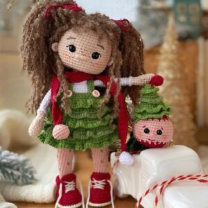 Receita Boneca Natalina Amigurumi