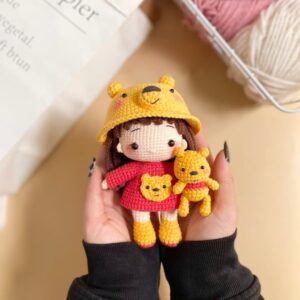 Receita Boneca Pooh Amigurumi