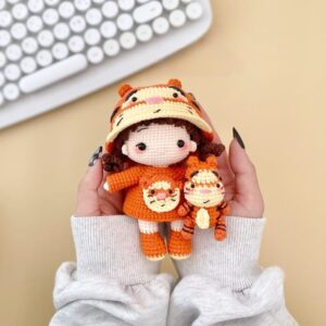 Receita Boneca Tigre Amigurumi